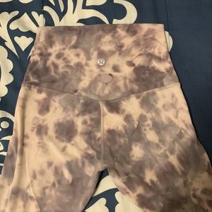 Lululemon purple tie dye align pants size 2